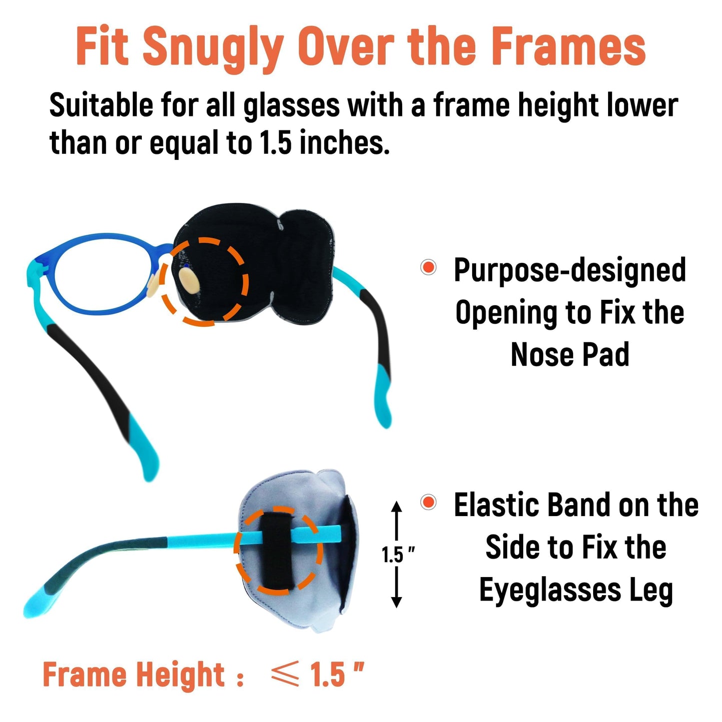 3D Silk Eye Patch for Kids Boys Glasses (Blue Astronaut, Right Eye)