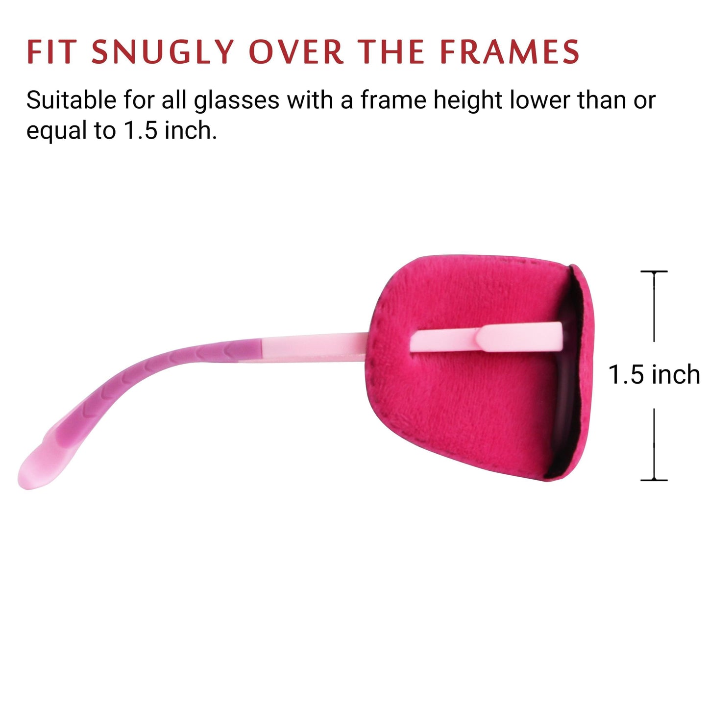 2Pcs Eye Patches for Kids Glasses (Pink Icecream & Blue Flower)