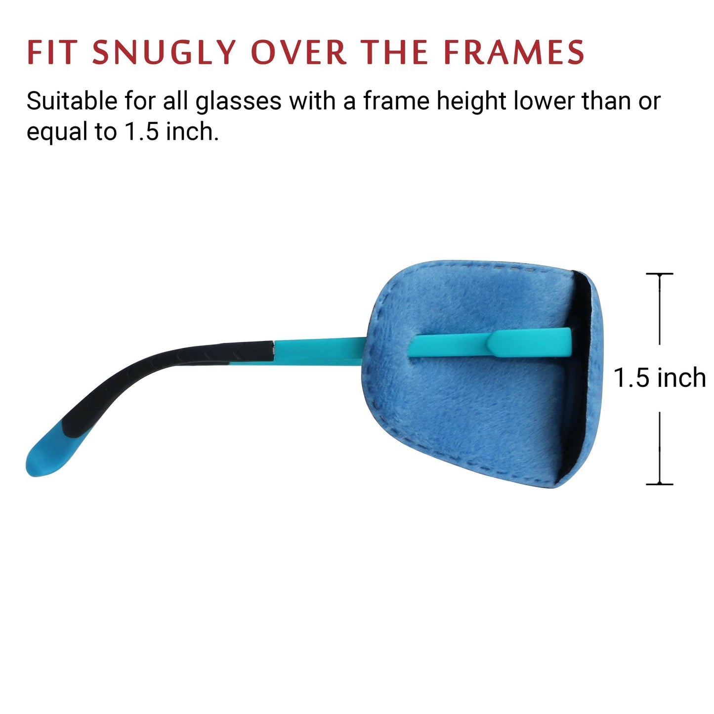 2Pcs Eye Patches for Kids Glasses (Blue)