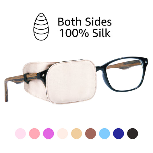 eye patch, Astropic eye patch, kids eye patch, adult eye patch, silk eye patch, eye patch for adults, eye patch for glasses, eye patch for lazy eye, amblyopia, double vision, cross eye, creamy beige