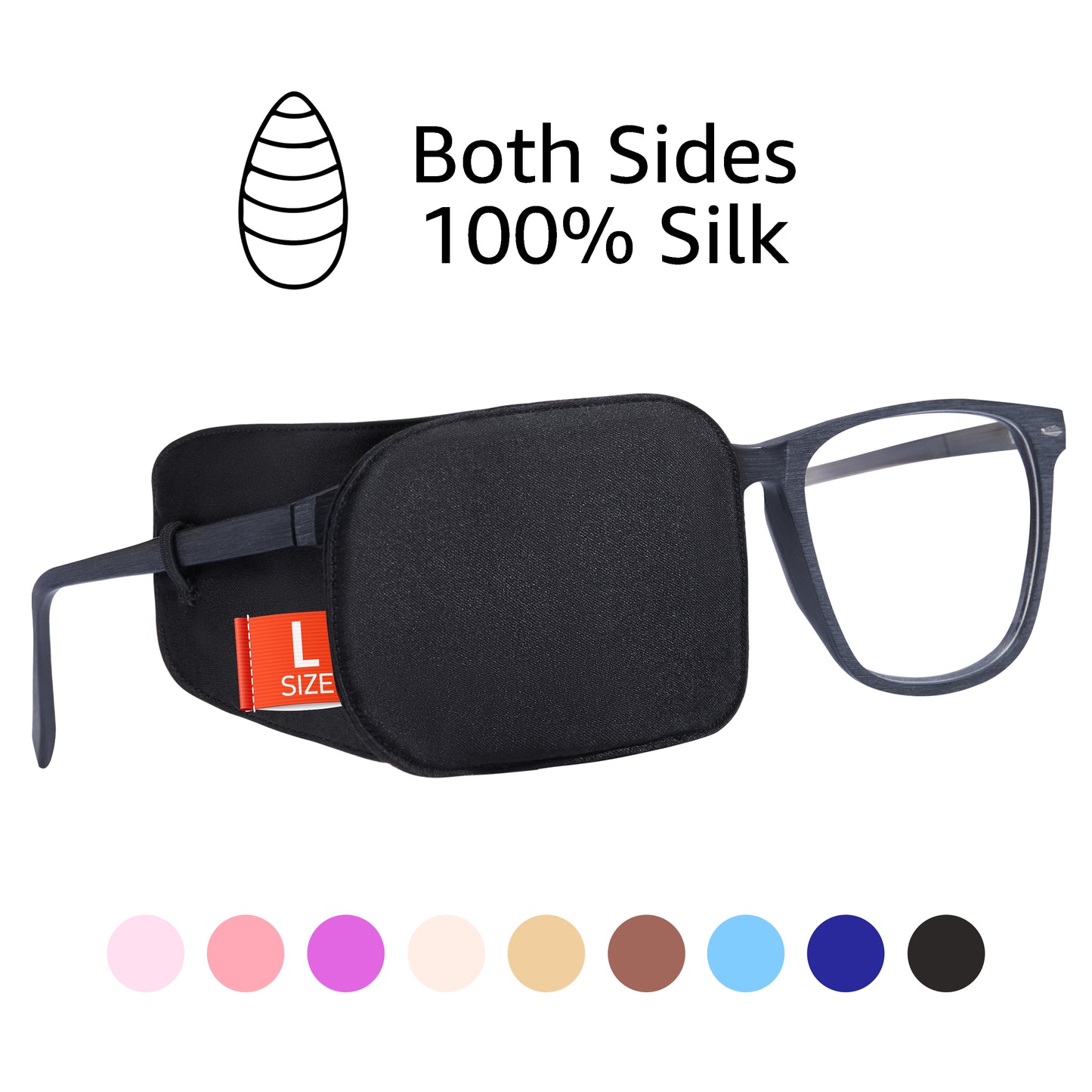 eye patch, large, Astropic eye patch, kids eye patch, adult eye patch, silk eye patch, eye patch for adults, eye patch for glasses, eye patch for lazy eye, amblyopia, double vision, cross eye, black