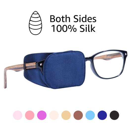 eye patch, Astropic eye patch, kids eye patch, adult eye patch, silk eye patch, eye patch for adults, eye patch for glasses, eye patch for lazy eye, amblyopia, double vision, cross eye, navy blue