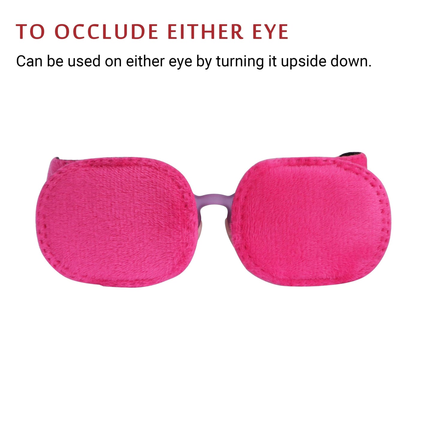 2Pcs Eye Patches for Kids Glasses (Pink)