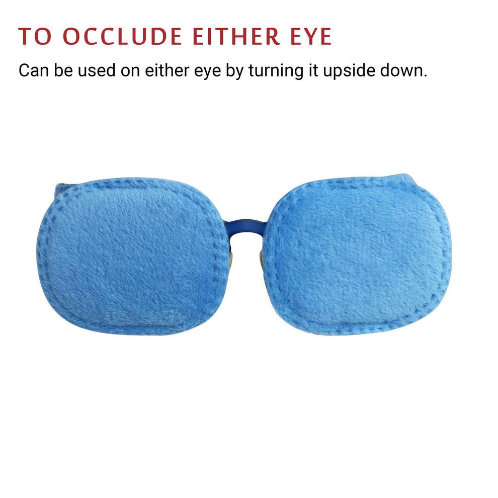 2Pcs Eye Patches for Kids Glasses (Blue) 