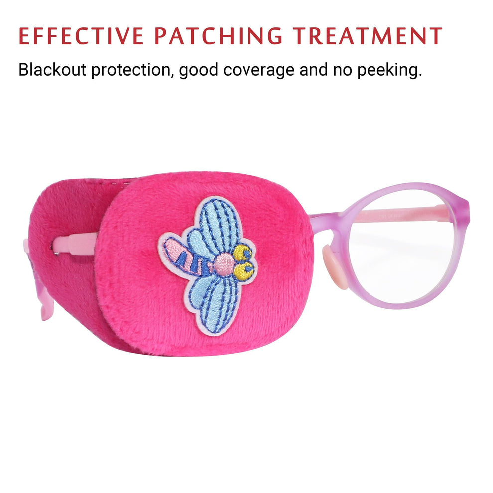 2Pcs Eye Patches for Kids Glasses (Butterfly & Dragonfly) 