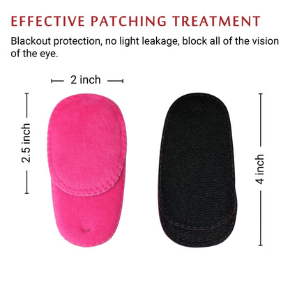 2Pcs Eye Patches for Kids Glasses (Pink)