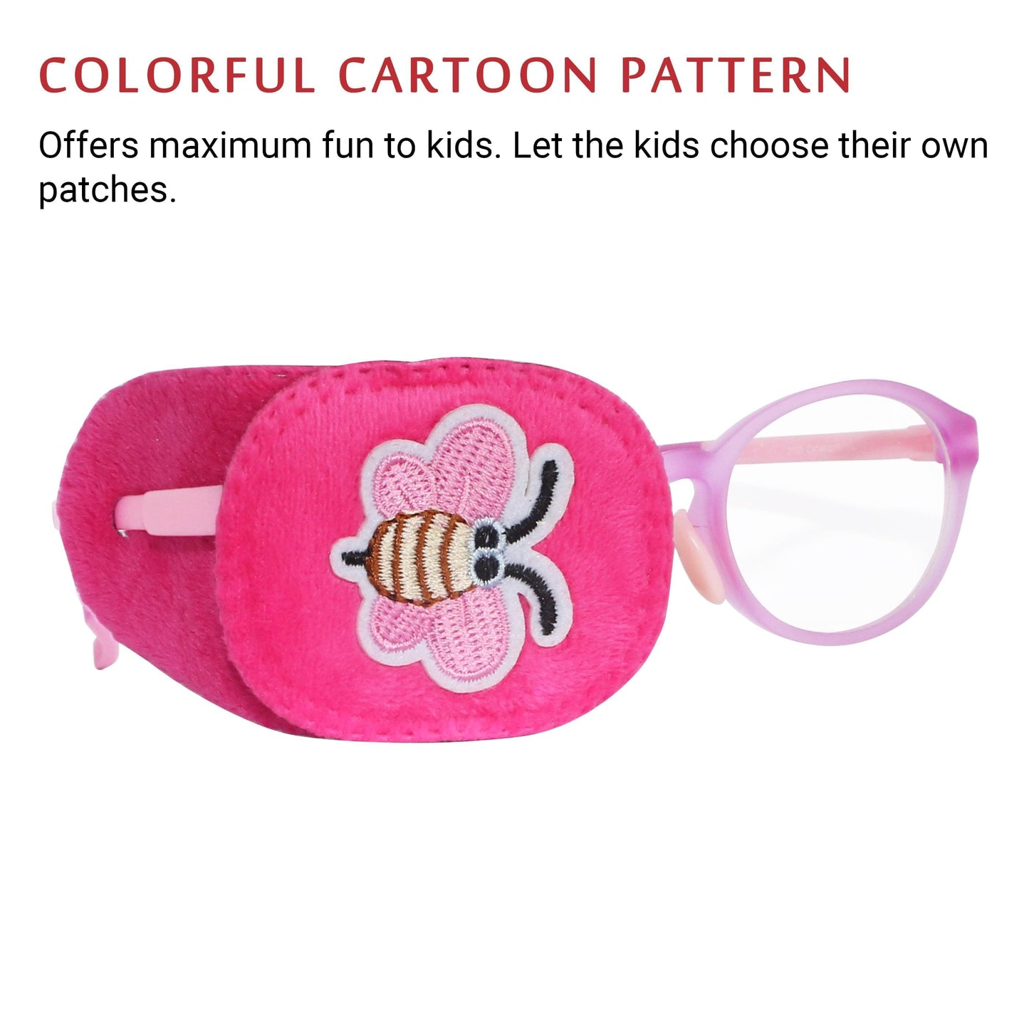 2Pcs Eye Patches for Kids Glasses (Butterfly & Dragonfly)