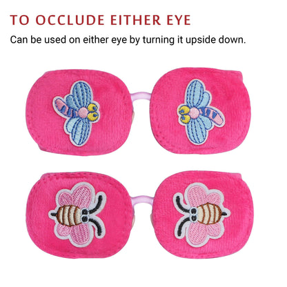 2Pcs Eye Patches for Kids Glasses (Butterfly & Dragonfly)