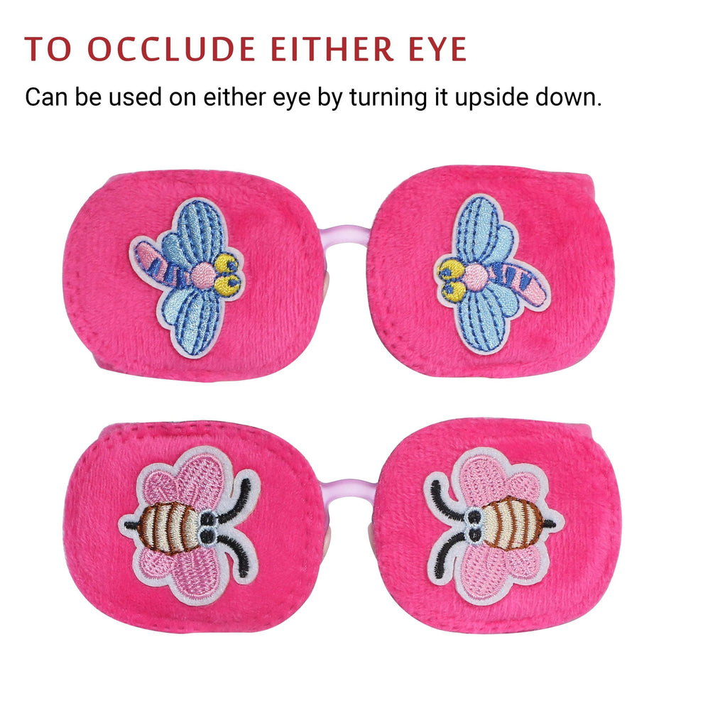 2Pcs Eye Patches for Kids Glasses (Butterfly & Dragonfly) 