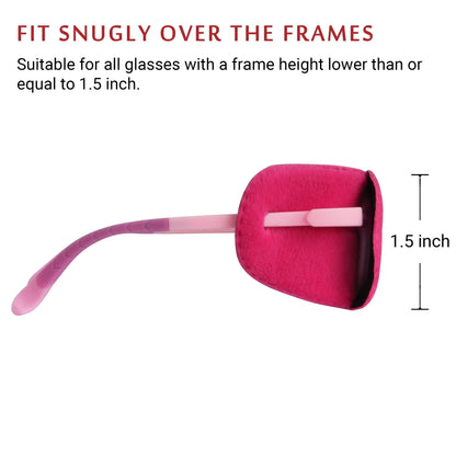 2Pcs Eye Patches for Kids Glasses (Pink)